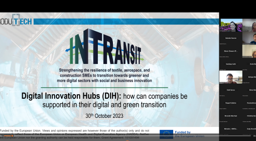 IN TRANSIT organiza Webinar “Digital Innovation Hubs (DIH): how can companies be supported in their digital and green transition”