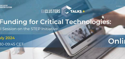 EU Clusters Talk “EU Funding for Critical Technologies: Special Session on the STEP Initiative” dia 3 de julho