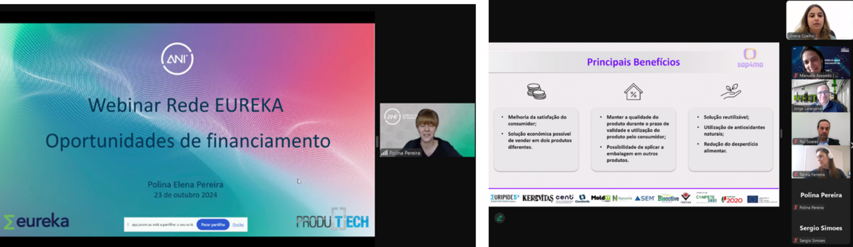 PRODUTECH DIH organizou Webinar sobre Rede Eureka: oportunidades de financiamento