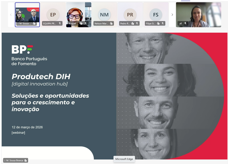 Webinar sobre “Soluções e Oportunidades para o Crescimento e Inovação das Empresas