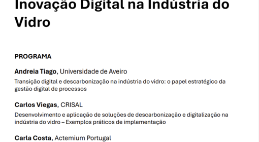 PRODUTECH DIH promove seminário de Inovação Digital na Indústria do Vidro