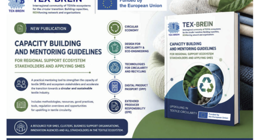 TEX-BREIN disponibiliza ferramenta “Capacity building and mentoring guidelines” sobre Circularidade